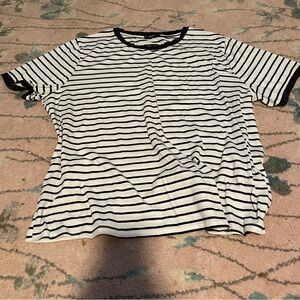 Striped black and white tshirt